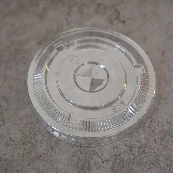 [CUPFL95MM100P] 95 mm Flat Lid for U and Y Plastic Cups (100 pcs)